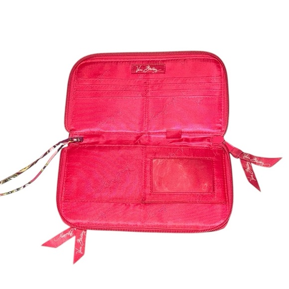 Vera Bradley ‘Flower Shower’ Tote Set + Rosy Orchid Pink Cosmetic Bag & Wallet - Picture 10 of 15